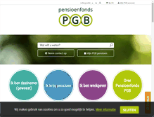 Tablet Screenshot of pensioenfondspgb.nl